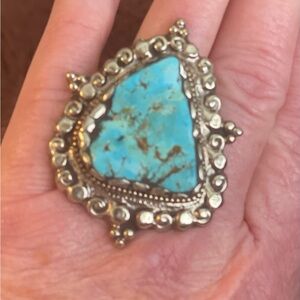 Turquoise and Silver Statement Ring
Showstopper